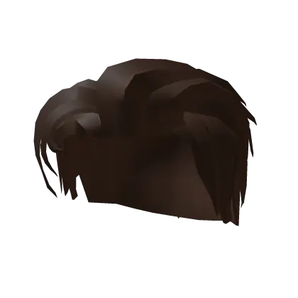 Brown Curtain Hair Slick Back Side